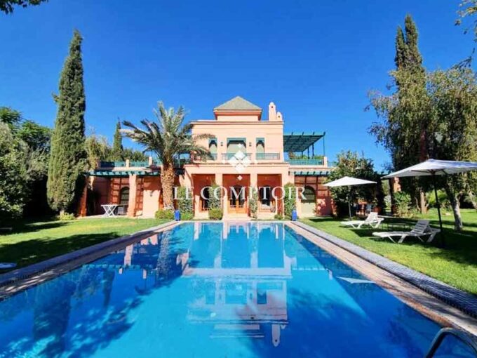 Le Comptoir Immobilier Agence Immobiliere Marrakech Palmeraie Location Villa Standing Prestige Marrakech Agence Immobiliere Louer Piscine 7