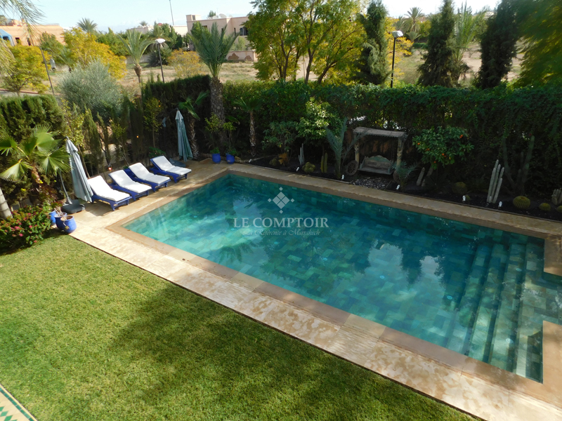 Le Comptoir Immobilier Agence Immobiliere Marrakech Vente Magnifique Villa Moderne Meuble Privative Avec Piscine Prive 41