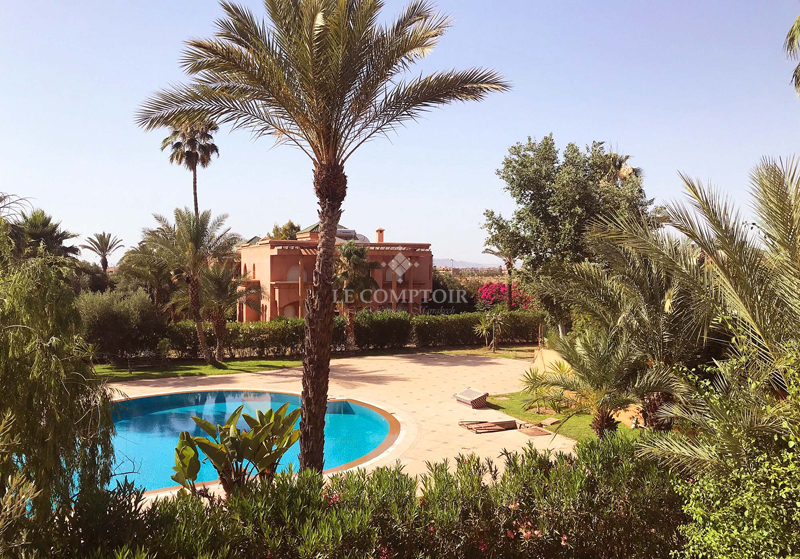 Vente Villa Marrakech Le Comptoir Immobilier Agence Immobiliere Marrakech Vente Propriete Marrakech Residence Standing Piscine Route Ourika 5