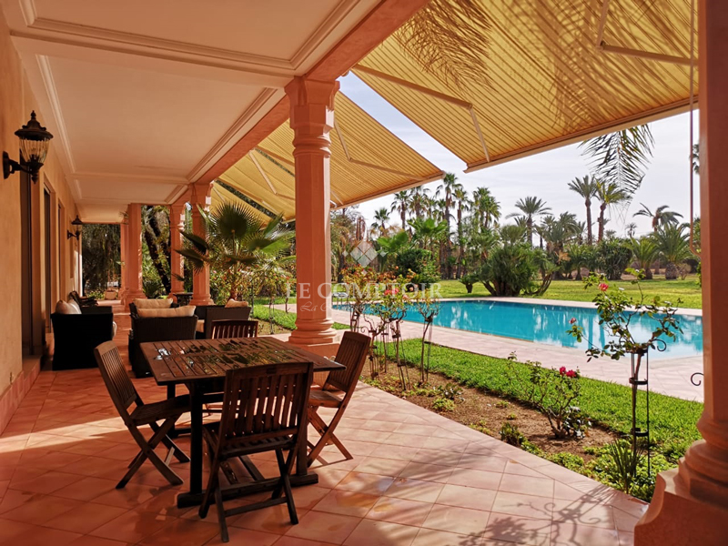 Le Comptoir Immobilier Agence Immobiliere Marrakech Villa Prestige Luxe Palmeraie Piscine Palmiers 6