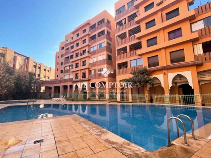 Le Comptoir Immobilier Agence Immobiliere Marrakech Appartement Marrakech Location Piscine Collective Residence Securisee 4