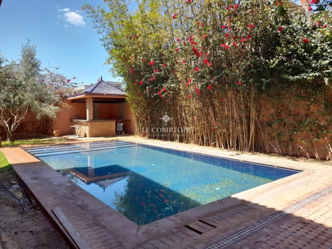 Le Comptoir Immobilier Agence Immobiliere Marrakech Location Villa Targa Piscine Jardin 25