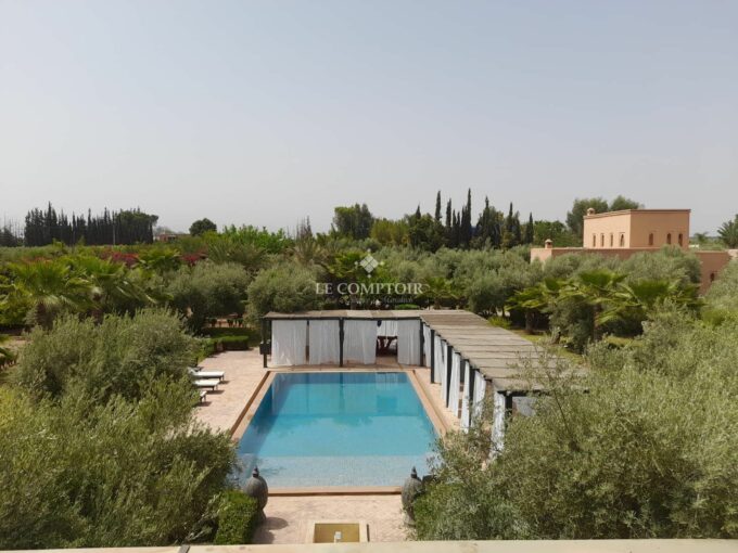 Le Comptoir Immobilier Agence Immobiliere Marrakech Vente Villa Marrakech Piscine Route Ourika Jardin 21