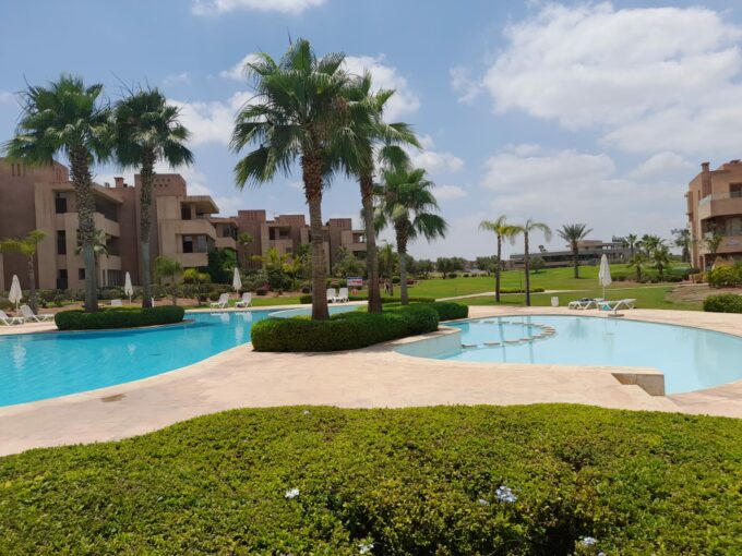 Le Comptoir Immobilier Agence Immobiliere Marrakech Location Rez De Jardin Prestigia Marrakech Piscine 1