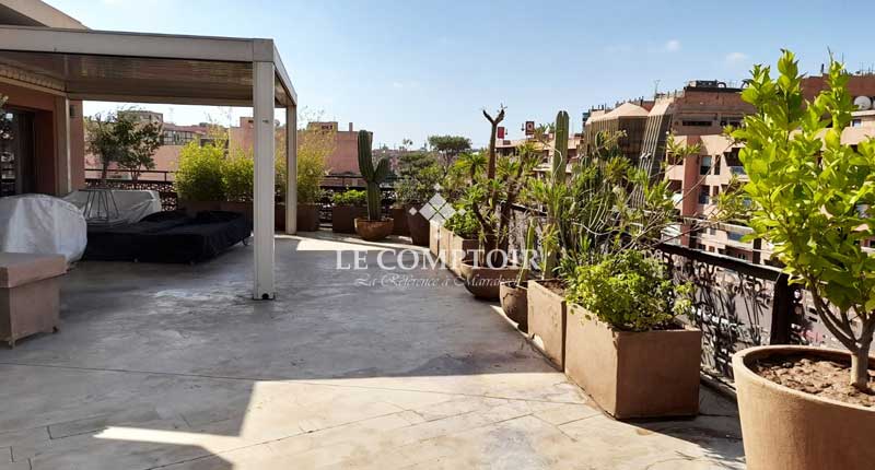 Le Comptoir Immobilier Agence Immobiliere Marrakech Appartement Centre Ville Gueliz Marrakech Standing Terrasse Vue Luxe 2