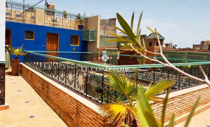 Le Comptoir Immobilier Agence Immobiliere Marrakech Vente Riad Renove Marrakech Medina Patio 7