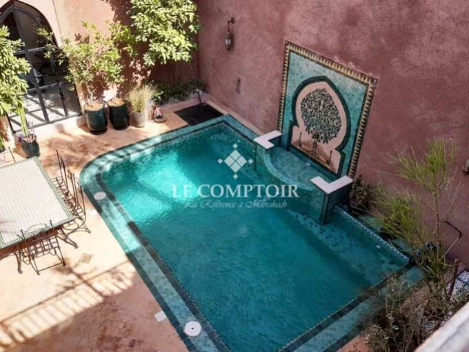 Le Comptoir Immobilier Agence Immobiliere Marrakech Villa Securisee Residence Riad Marrakech Piscine Meuble Renovee 3