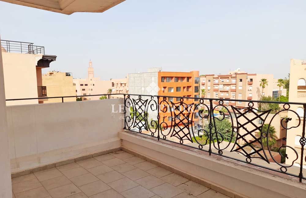 Le Comptoir Immobilier Agence Immobiliere Marrakech Location Gueliz Appartement Vide Terrasse 15