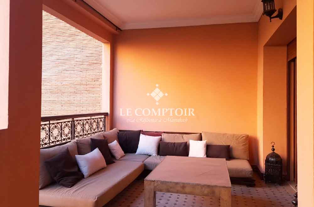 Le Comptoir Immobilier Agence Immobiliere Marrakech Location Appartement Hivernage Terrasse Piscine 1