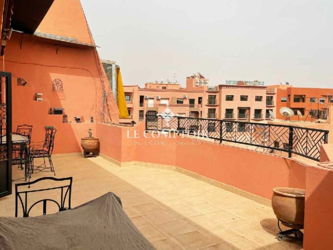 Le Comptoir Immobilier Agence Immobiliere Marrakech Appartement Centre Ville Marrakech Gueliz Roof Top Terrasse Renovation Vue Atmas 3