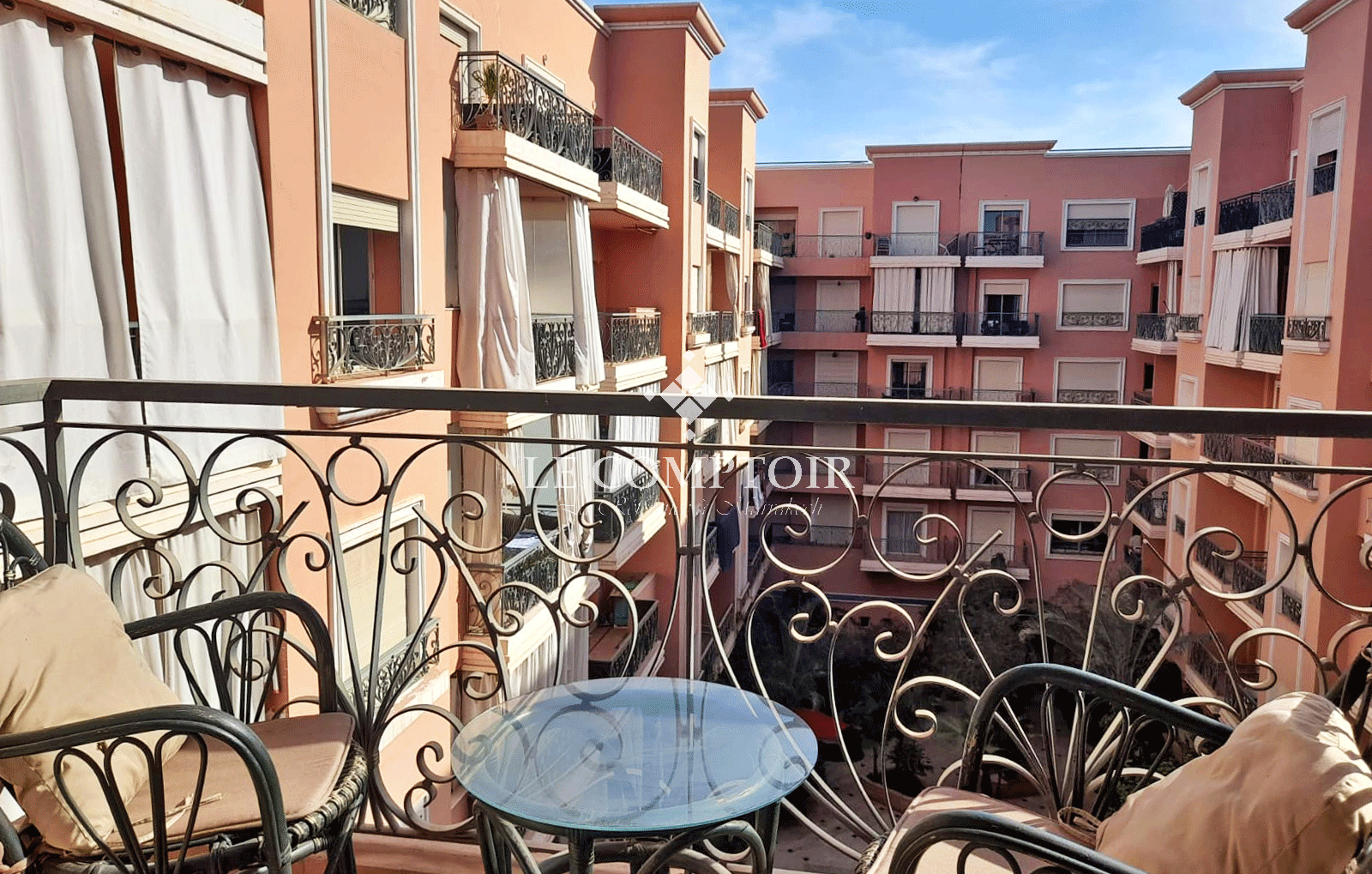 Le Comptoir Immobilier Agence Immobiliere Marrakech Location Appartement Semlalia Marrakech Piscine Terrasse 8 1