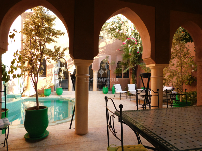 Le Comptoir Immobilier Agence Immobiliere Marrakech Villa Style Riad Palmeraie Piscine Meublee Propriete Marrakech 2