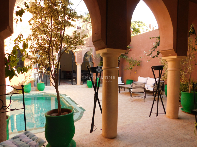 Le Comptoir Immobilier Agence Immobiliere Marrakech Villa Style Riad Palmeraie Piscine Meublee Propriete Marrakech 3