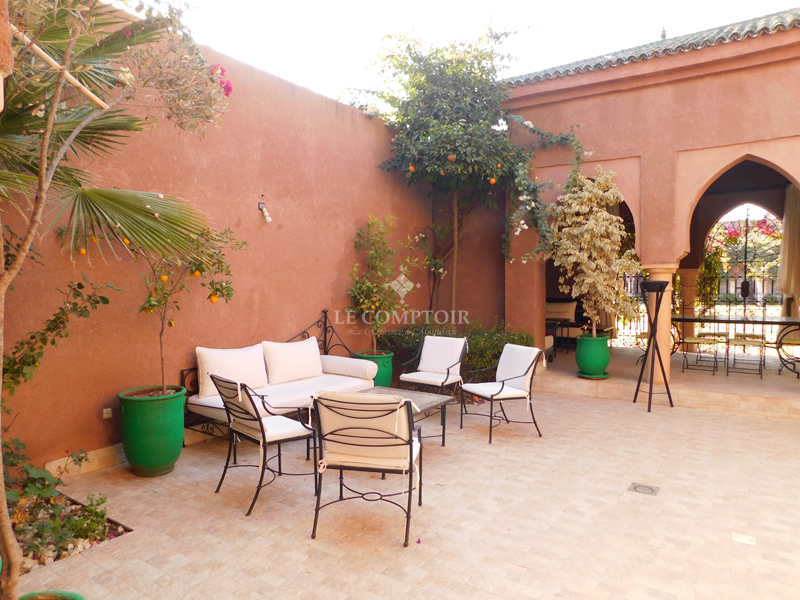 Le Comptoir Immobilier Agence Immobiliere Marrakech Villa Style Riad Palmeraie Piscine Meublee Propriete Marrakech 32