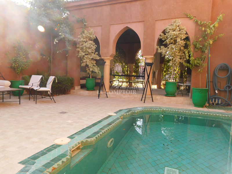 Le Comptoir Immobilier Agence Immobiliere Marrakech Villa Style Riad Palmeraie Piscine Meublee Propriete Marrakech 7