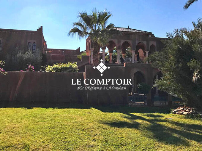 Le Comptoir Immobilier Agence Immobiliere Marrakech Villa Individuelle Atypique Palmeraie Privee Piscine Jardin Standing Marrakech Maroc Immo Agence Immobiliere 5