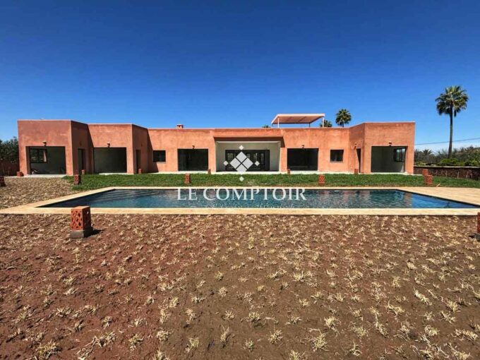 Le Comptoir Immobilier Agence Immobiliere Marrakech Villa Neuve Moderne Vue Atlas Piscine Privee Immo Immobilier Location Jardin Ourika 27
