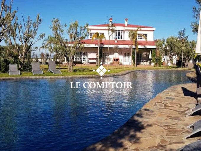 Le Comptoir Immobilier Agence Immobiliere Marrakech Villa Vente Route Amizmiz Chrifiya Piscine Jardin 3