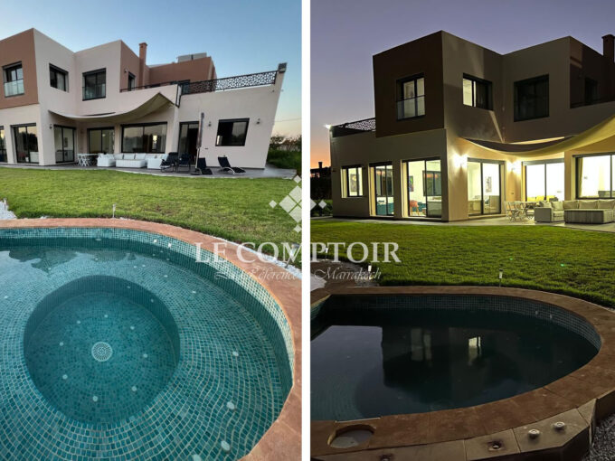 Le Comptoir Immobilier Agence Immobiliere Marrakech Vente Villa Marrakech Route Ouarzazzat Piscine Jardin 5 1