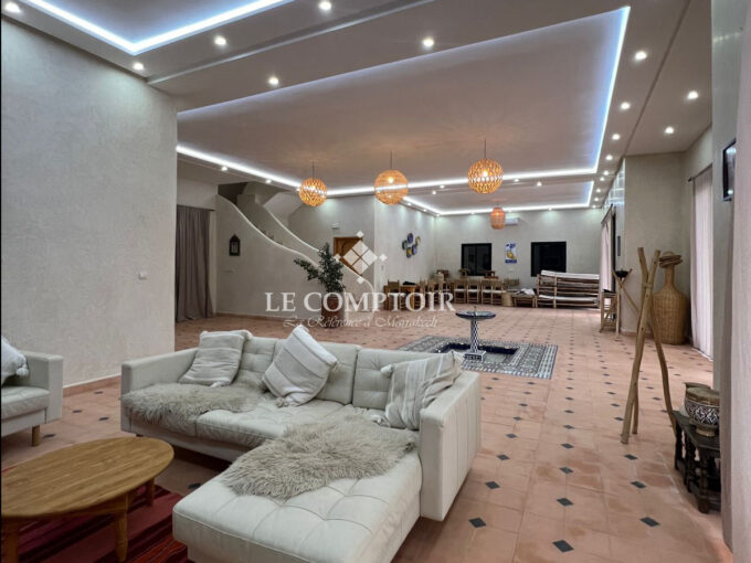 Le Comptoir Immobilier Agence Immobiliere Marrakech Vente Villa Moderne Route Dourika Lumineux 12