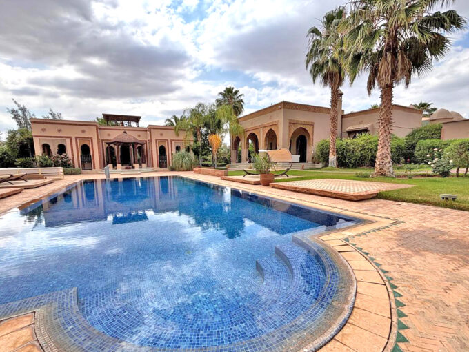 Le Comptoir Immobilier Agence Immobiliere Marrakech Splendide Magnifique Villa Propriete Privee Luxe Campagne Maroc Marrakech Vna Titree Piscine Palmier Maroc Immo Vente Achat 8