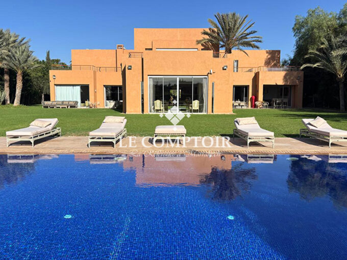 Le Comptoir Immobilier Agence Immobiliere Marrakech Villa Golf Ligne Atlas Moderne Prestige Agdal Maroc Marrakech Jardin Jaccuzi Piscine Vente Immo 16