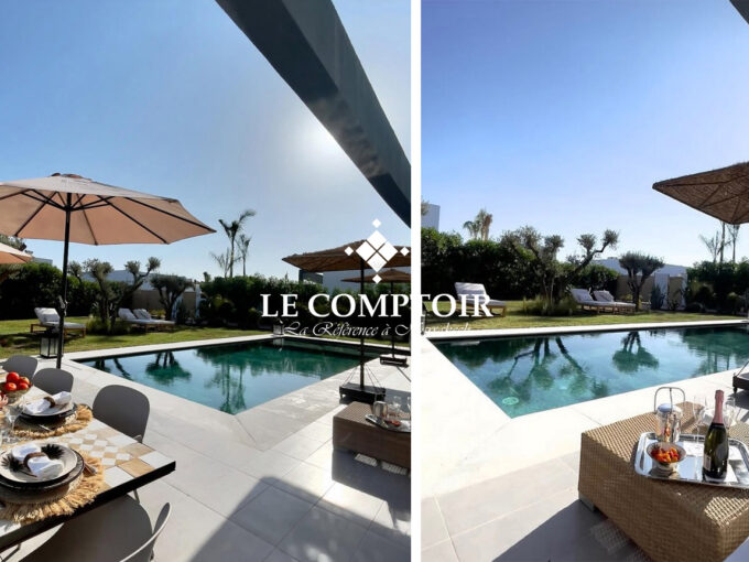 Le Comptoir Immobilier Agence Immobiliere Marrakech Villa Moderne Vente Jardin Achat Maroc Marrakech Agence Invest Piscine 3