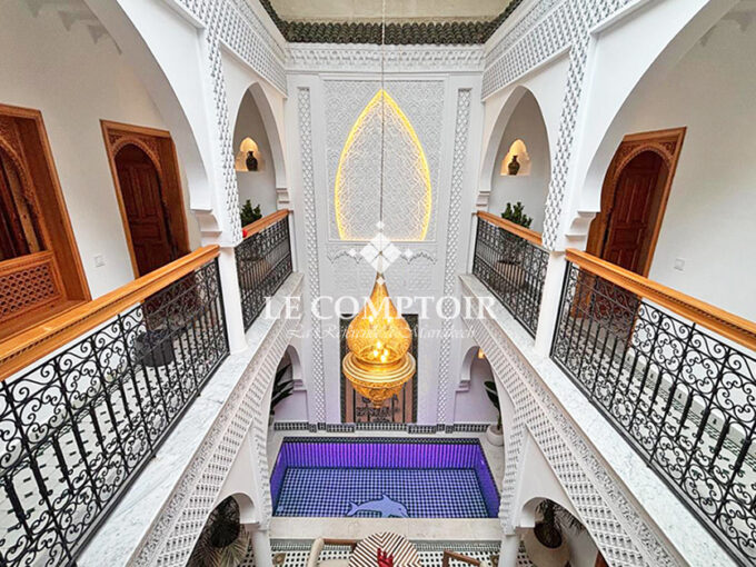 Le Comptoir Immobilier Agence Immobiliere Marrakech Riad Renoce Maison Hotes Classee Medina Benslimane Maroc Marrakech Souk Chambres Atlas 14