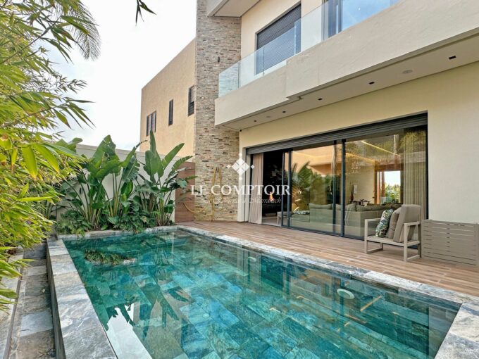 Le Comptoir Immobilier Agence Immobiliere Marrakech Maison Villa Moderne Contemporain Maroc Marrakech Argan Noria Golf Vacances Immo 6