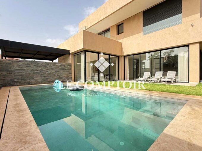 Le Comptoir Immobilier Agence Immobiliere Marrakech Villa Amelkis Moderne Luxe Golf Jardin Maroc Marrakech Immo Agence Terrain Vue 14